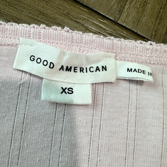 Good American Pointelle Cardigan Size XS Pink - Picture 4 of 7